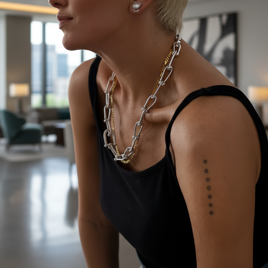 VS6-Tiffany-handcraft Style Silver Necklace – Timeless