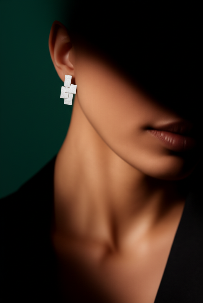 VS17-This unique, handmade Silver925 Earing is a one-of-a-kind statement piece