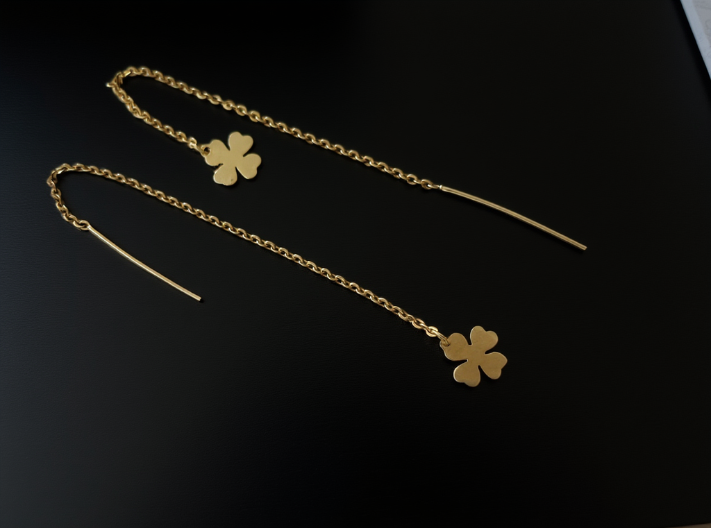 VS21-silver925 gold-plated Wan cliff earrings