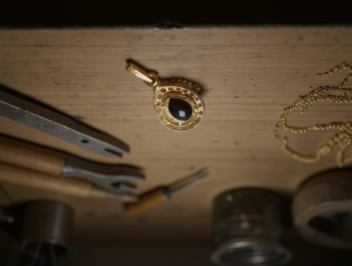 VS5-Pendant with Blue Sapphire Charm – Symbol of Power & Wisdom