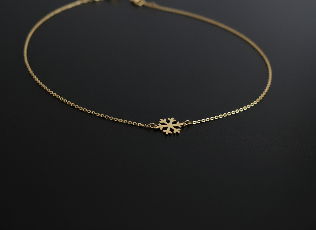 VS20-Snow pendant. Made with silver and gold-plated