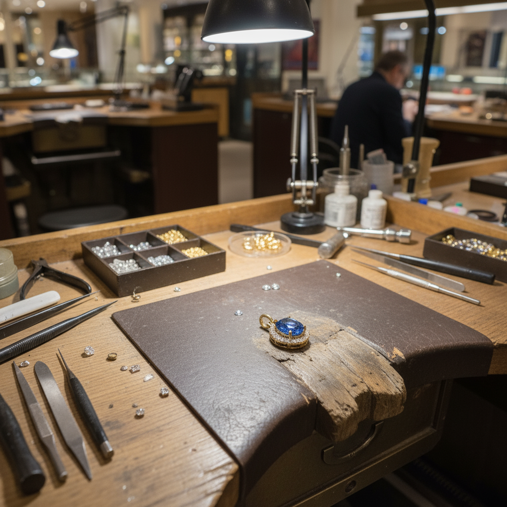 VS5-Pendant with Blue Sapphire Charm – Symbol of Power & Wisdom