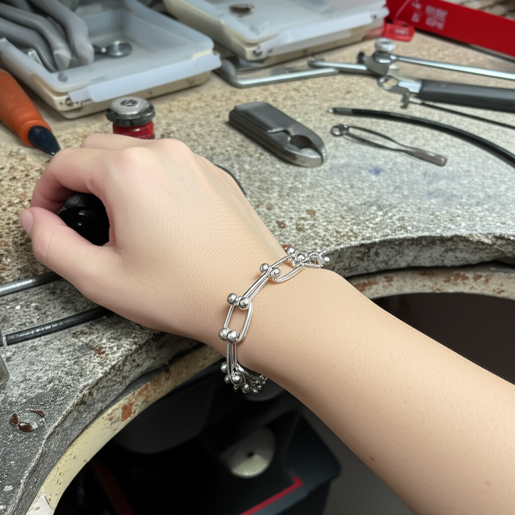 VS22-crafted from high-quality Silver925, this elegant Tiffany-style bracelet